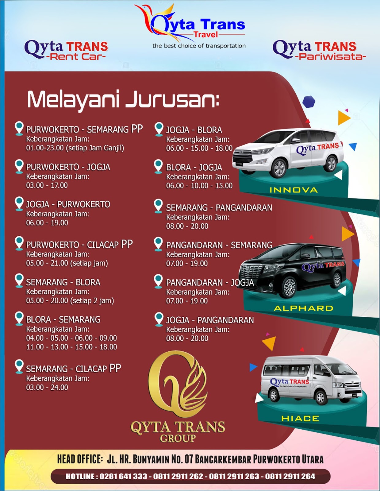 Qyta Trans Group: Jembatan Wisata Cilacap yang Tak Pernah Lelah